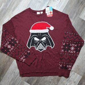 Disney 100 | Darth Vader Burgundy Ugly Christmas Sweater *NWT